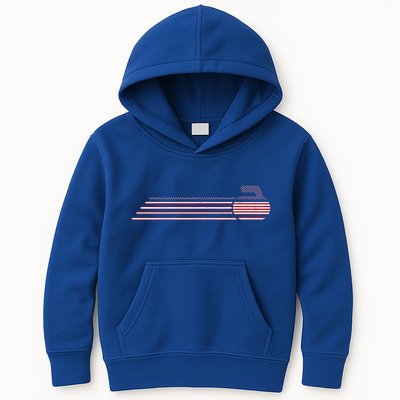 Usa Team Curling Jersey Vintage Winter Sports Lover Funny Gift Kids Hoodie