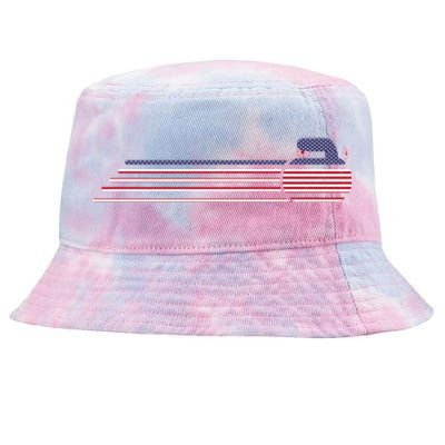 Usa Team Curling Jersey Vintage Winter Sports Lover Funny Gift Tie-Dyed Bucket Hat