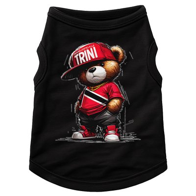 Unapologetically Trini Cool Teddy Bear Trinidad Flag Art Doggie Tank