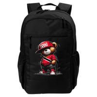 Unapologetically Trini Cool Teddy Bear Trinidad Flag Art Backpack