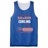 Usa Team Curling Rock Jersey Vintage Winter Sports Lovers Gift Mesh Reversible Basketball Jersey Tank