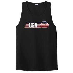 Usa Team Curling Sport Gift PosiCharge Competitor Tank