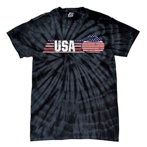 Usa Team Curling Sport Gift Tie-Dye T-Shirt