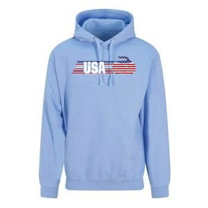 Usa Team Curling Sport Gift Unisex Surf Hoodie