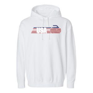 Usa Team Curling Sport Gift Garment-Dyed Fleece Hoodie