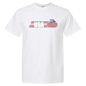 Usa Team Curling Sport Gift Garment-Dyed Heavyweight T-Shirt