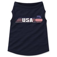 USA Team Curling Rock Jersey Vintage Winter Sports Lovers Doggie Tank