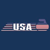USA Team Curling Rock Jersey Vintage Winter Sports Lovers Doggie Tank