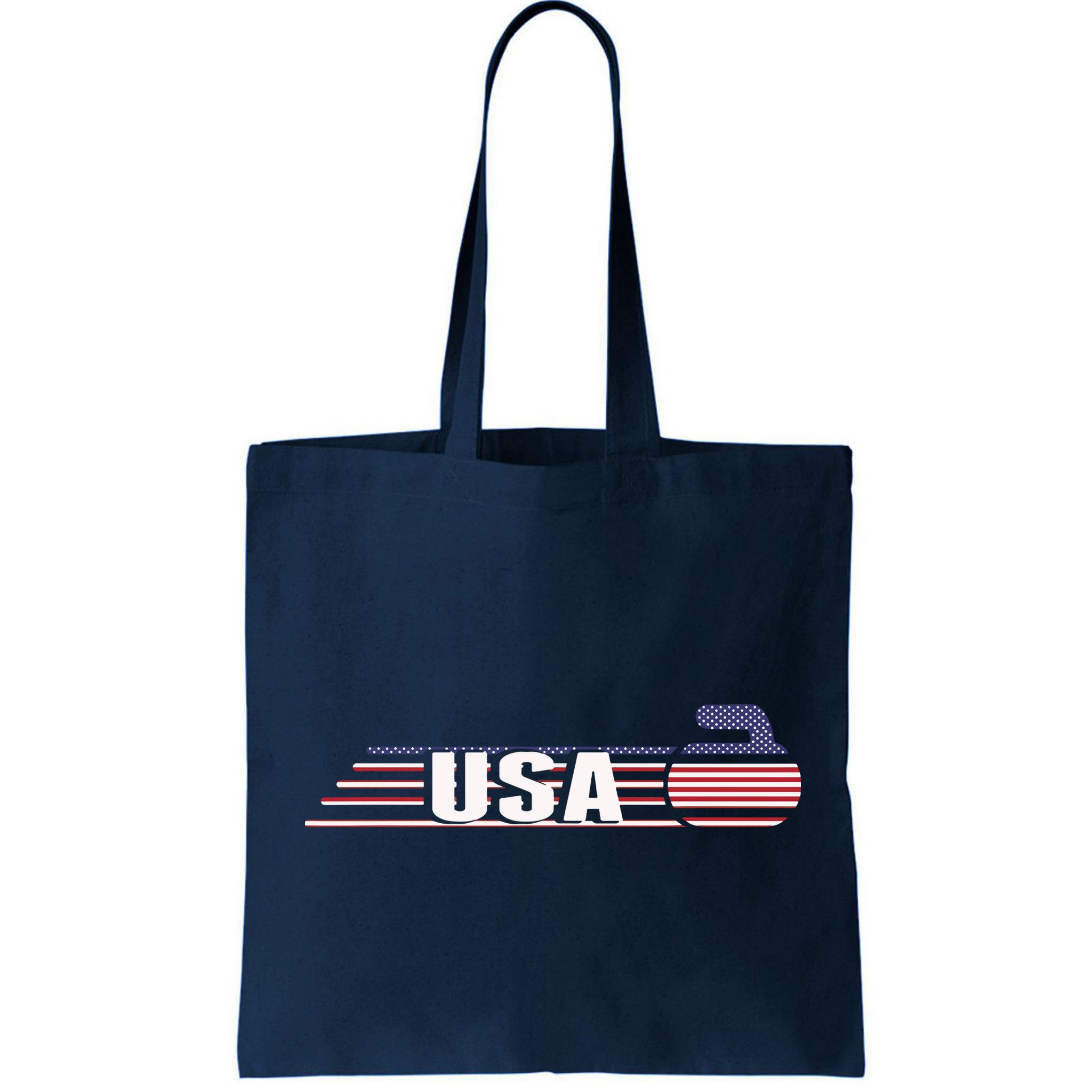 USA Team Curling Rock Jersey Vintage Winter Sports Lovers Bag