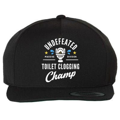 Undefeated Toilet Clogging Champ Wool Snapback Cap