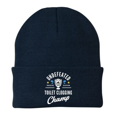 Undefeated Toilet Clogging Champ Knit Cap Winter Beanie