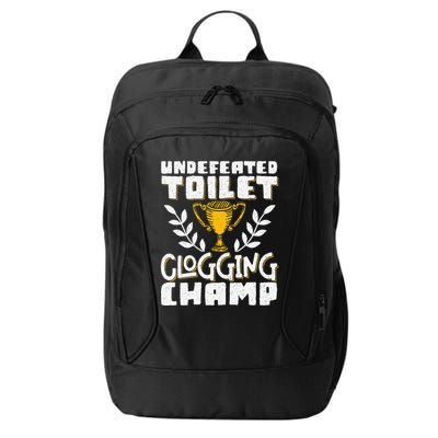 Undefeated Toilet Clogging Champ City Backpack