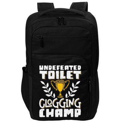 Undefeated Toilet Clogging Champ Impact Tech Backpack