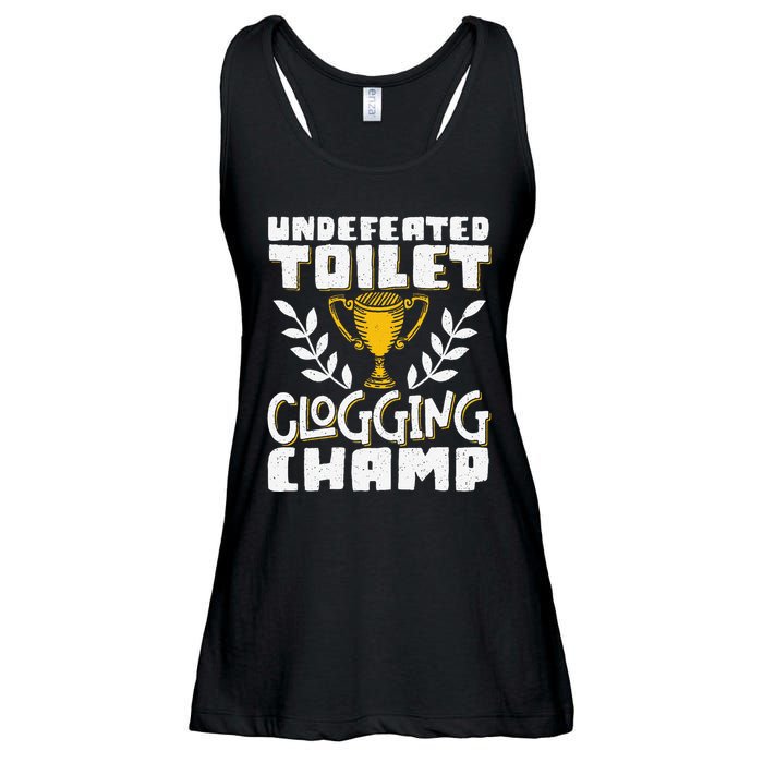 Undefeated Toilet Clogging Champ Ladies Essential Flowy Tank