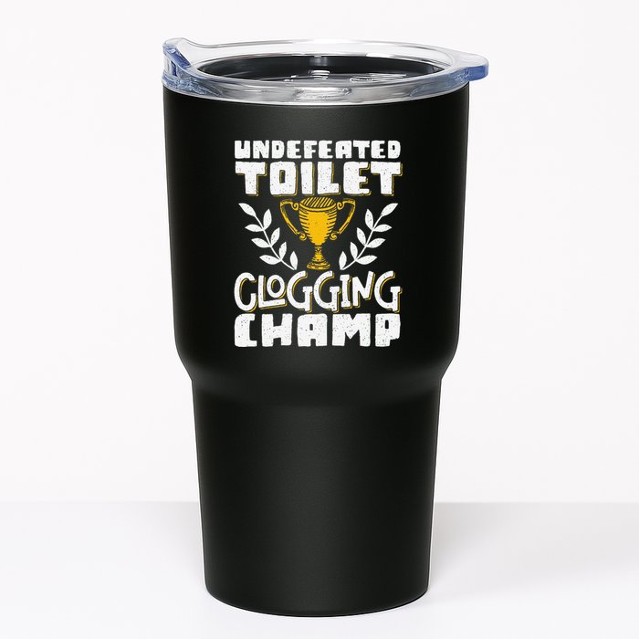 Undefeated Toilet Clogging Champ Tumbler