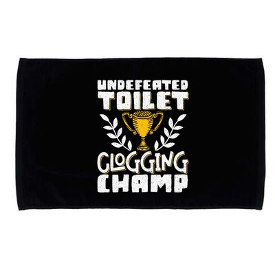 Undefeated Toilet Clogging Champ Microfiber Hand Towel