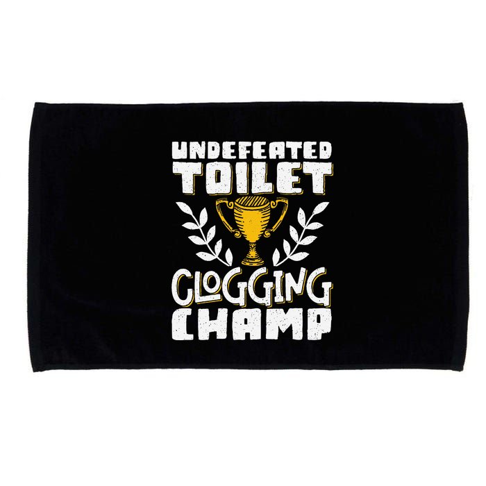 Undefeated Toilet Clogging Champ Microfiber Hand Towel
