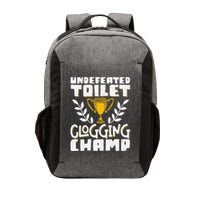 Undefeated Toilet Clogging Champ Vector Backpack