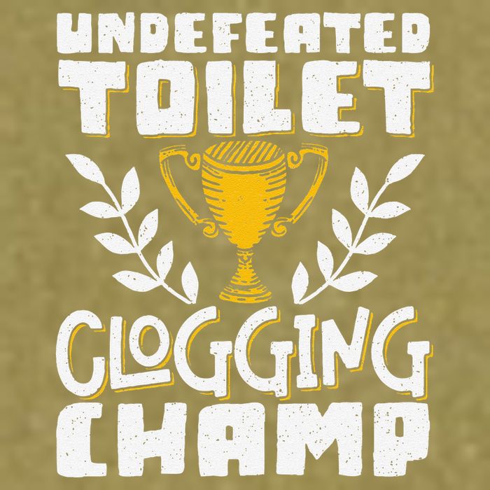 Undefeated Toilet Clogging Champ Garment-Dyed Women's Muscle Tee