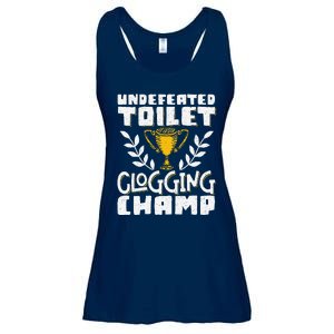 Undefeated Toilet Clogging Champ Ladies Essential Flowy Tank