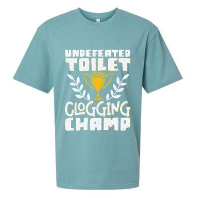 Undefeated Toilet Clogging Champ Sueded Cloud Jersey T-Shirt