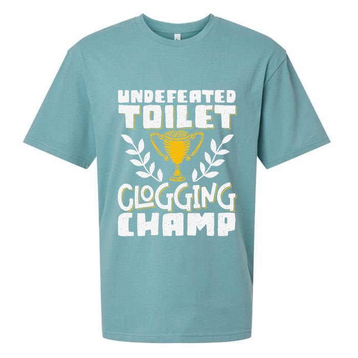 Undefeated Toilet Clogging Champ Sueded Cloud Jersey T-Shirt