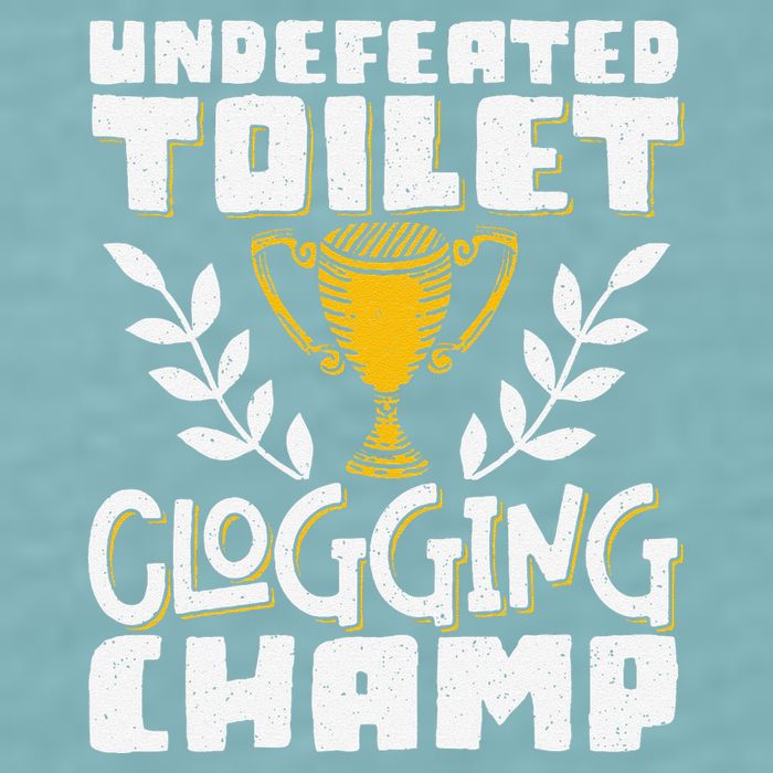 Undefeated Toilet Clogging Champ Sueded Cloud Jersey T-Shirt