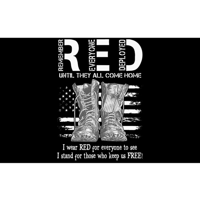 Until They Come Home My Soldier US Flag Red Friday Military Bumper Sticker