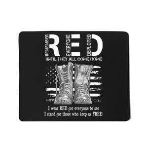 Until They Come Home My Soldier US Flag Red Friday Military Mousepad