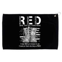 Until They Come Home My Soldier US Flag Red Friday Military Grommeted Golf Towel