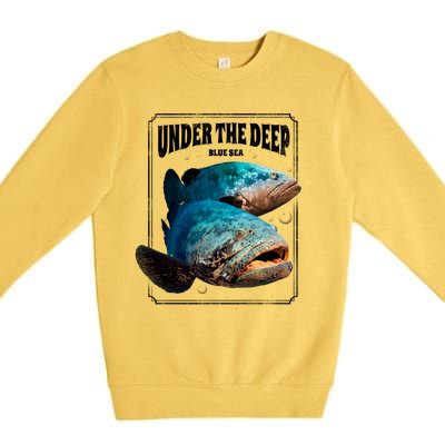 Under The Deep Blue Sea Fish Premium Crewneck Sweatshirt