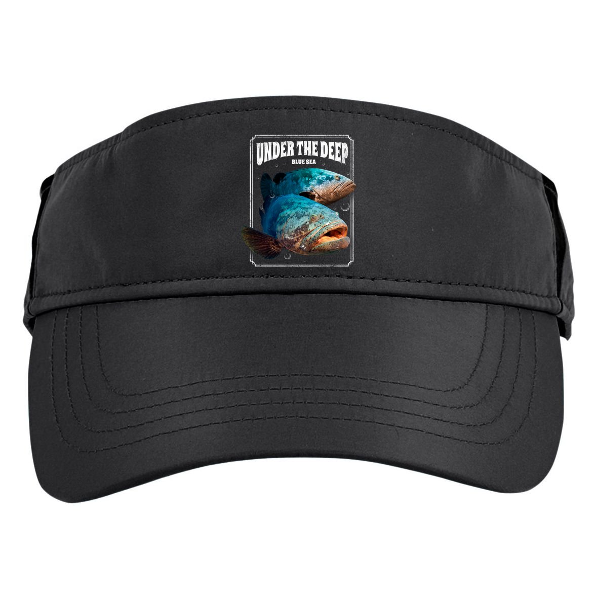 Under The Deep Blue Sea Fish Adult Drive Performance Visor
