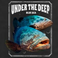 Under The Deep Blue Sea Fish Adult Drive Performance Visor