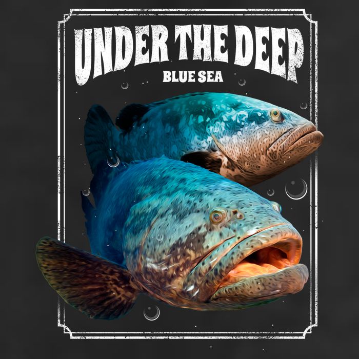Under The Deep Blue Sea Fish Adult Drive Performance Visor
