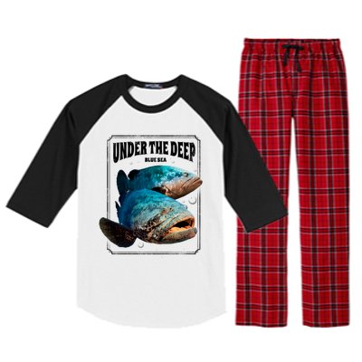 Under The Deep Blue Sea Fish Raglan Sleeve Pajama Set