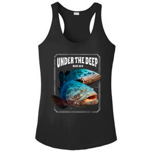 Under The Deep Blue Sea Fish Ladies PosiCharge Competitor Racerback Tank