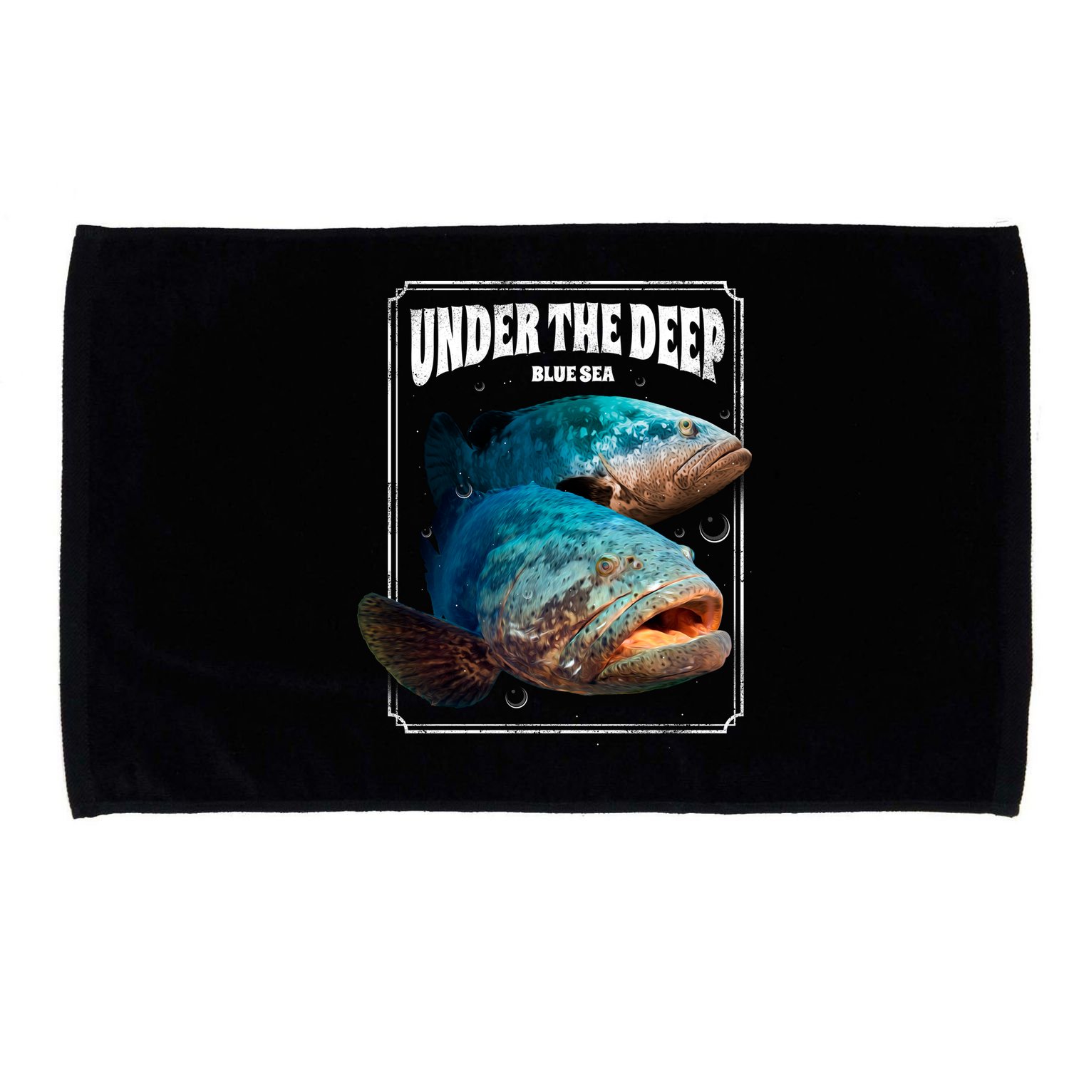 Under The Deep Blue Sea Fish Microfiber Hand Towel