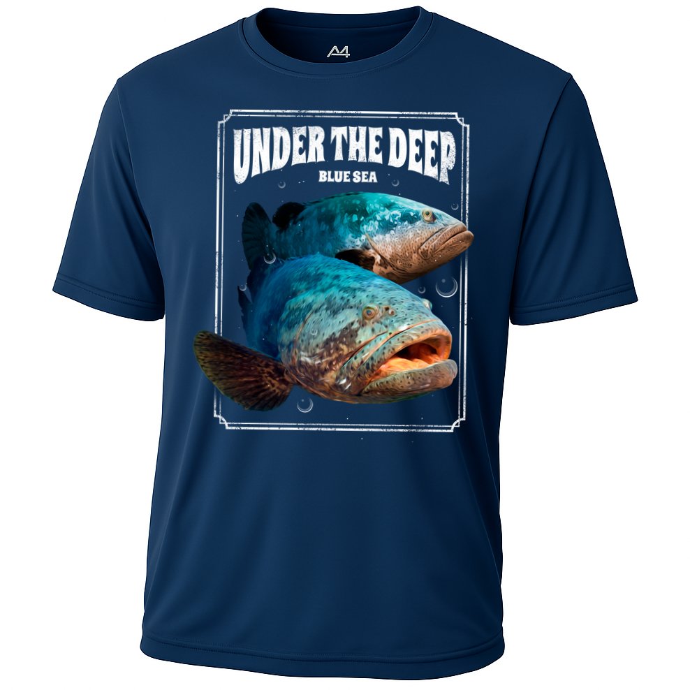 Under The Deep Blue Sea Fish Cooling Performance Crew T-Shirt