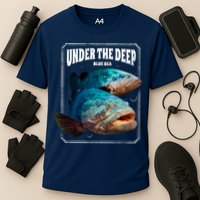 Under The Deep Blue Sea Fish Cooling Performance Crew T-Shirt
