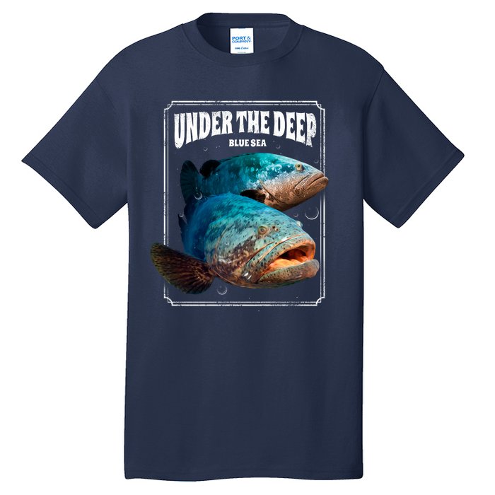 Under The Deep Blue Sea Fish Tall T-Shirt