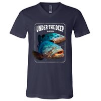 Under The Deep Blue Sea Fish V-Neck T-Shirt