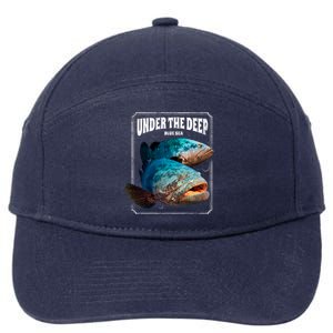 Under The Deep Blue Sea Fish 7-Panel Snapback Hat