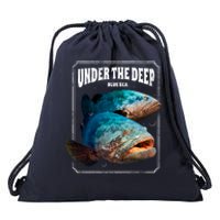 Under The Deep Blue Sea Fish Drawstring Bag