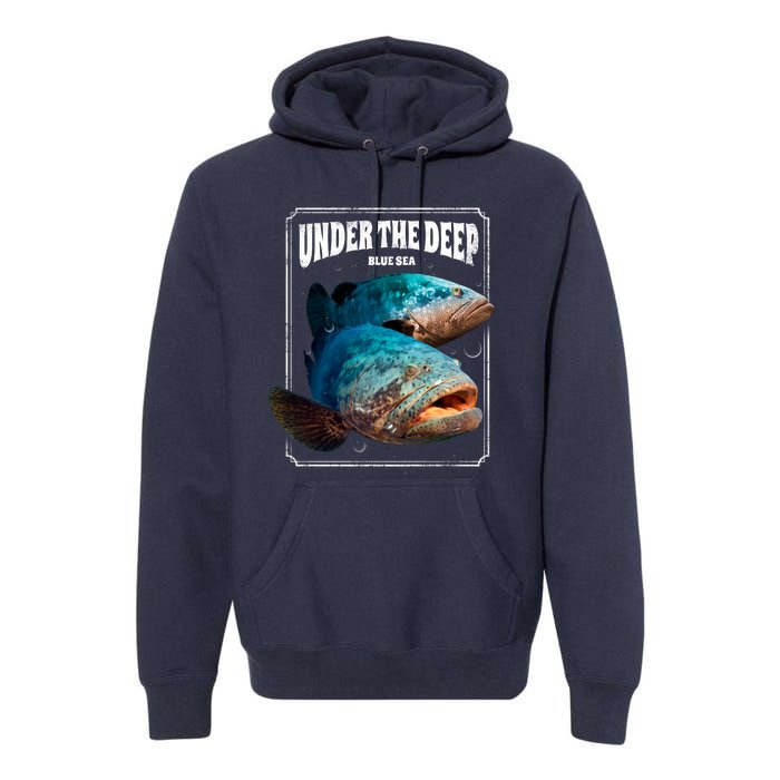 Under The Deep Blue Sea Fish Premium Hoodie