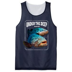 Under The Deep Blue Sea Fish Mesh Reversible Basketball Jersey Tank