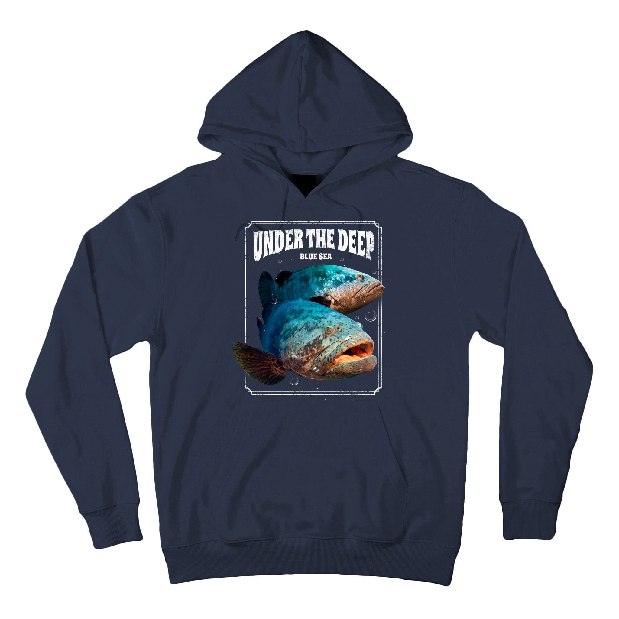 Under The Deep Blue Sea Fish Tall Hoodie