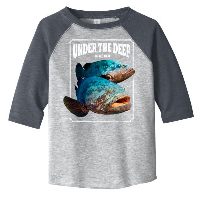 Under The Deep Blue Sea Fish Toddler Fine Jersey T-Shirt