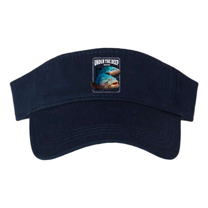 Under The Deep Blue Sea Fish Valucap Bio-Washed Visor