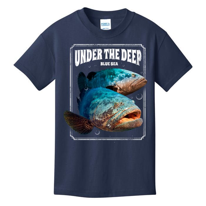 Under The Deep Blue Sea Fish Kids T-Shirt