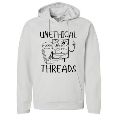 Unethical Threads Doodlebob Fuck You Performance Fleece Hoodie